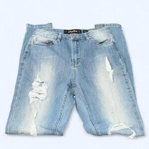 Indigo Rein Curvy Distressed Jeans